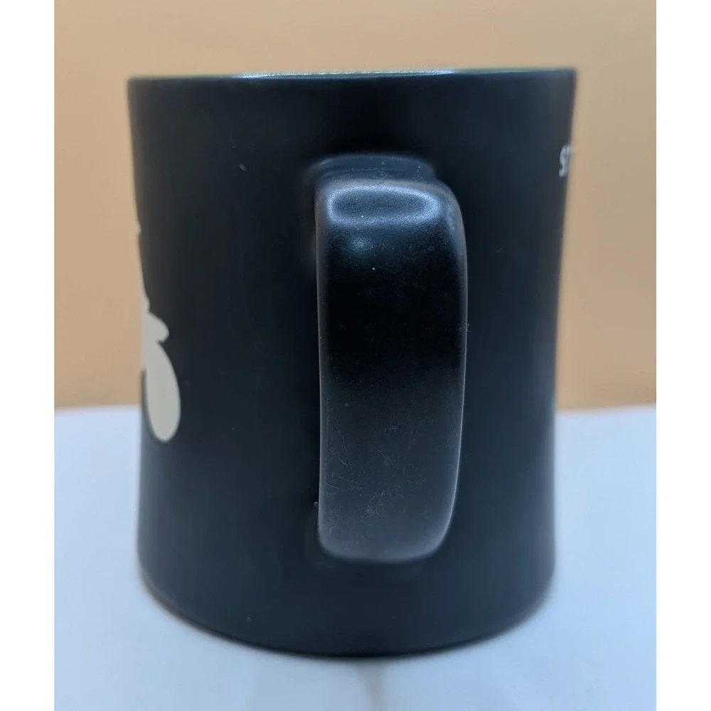 Vintage 2011 Starbucks Scooter Vespa Moped Dark Navy Coffee Cup Mug 16 oz Bone